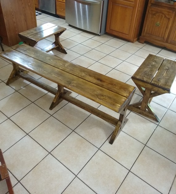 Rustic Farmhouse Benches For Dining Table Etsy