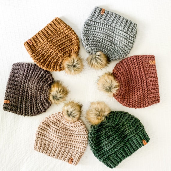 etsy pom pom hat