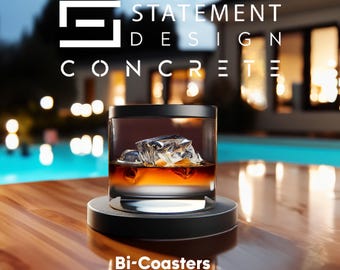 Bi-Coastal Concrete Coasters