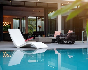 Modern, Minimalist, Concrete Chaise Lounge Chair