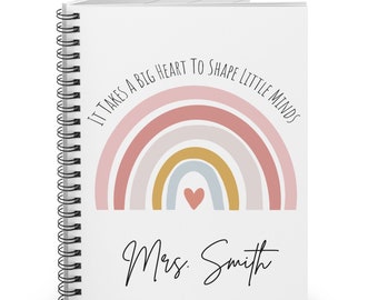 Personalized Teacher Notebook, Teacher Notebook, Teacher Appreciation Gift