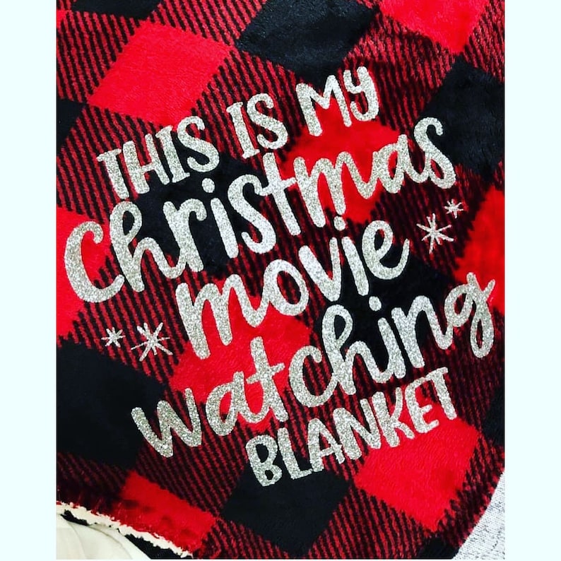 This is My Christmas Movie Watching Blanket Sherpa Blanket Etsy
