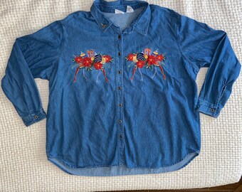 bobbie brooks denim shirts