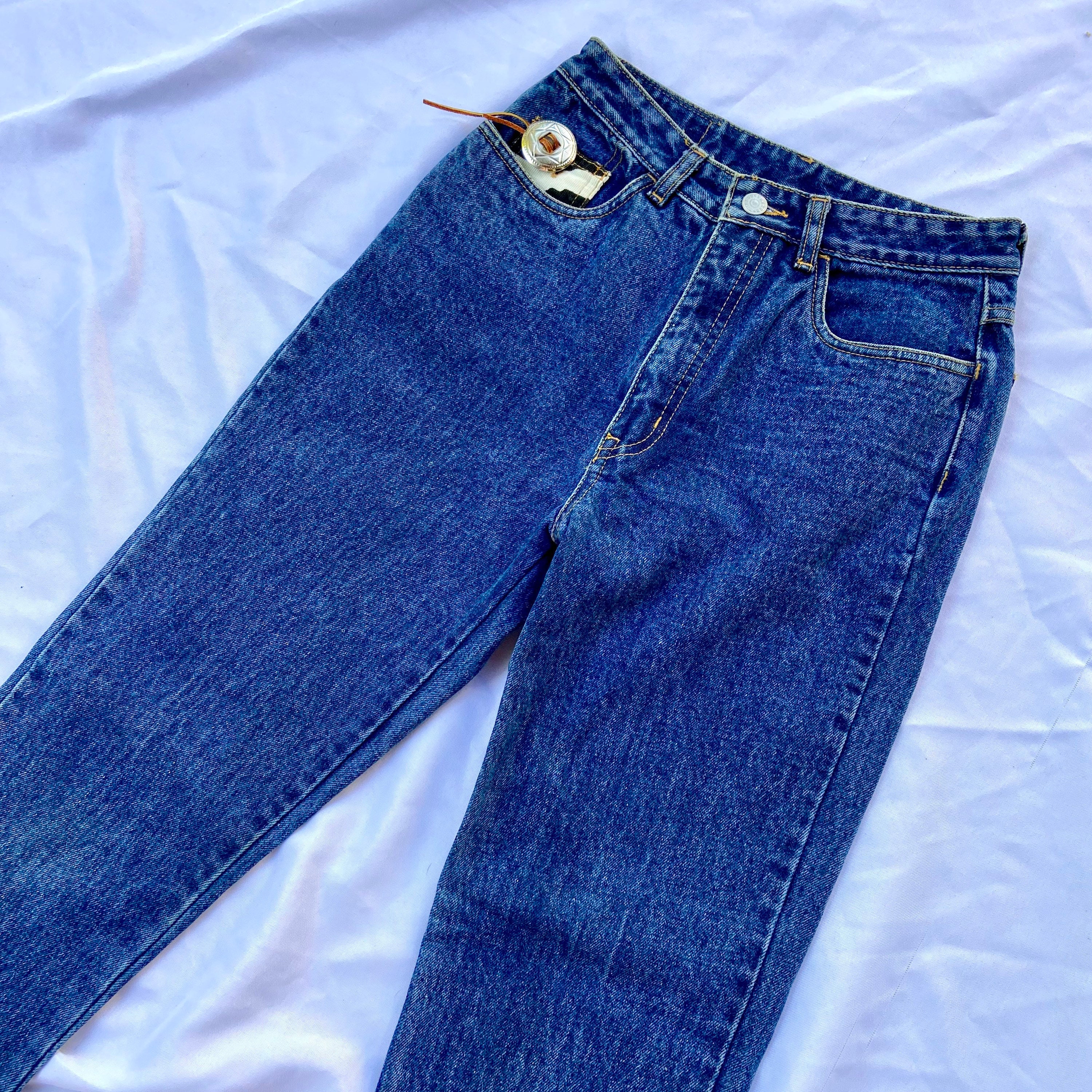 Vintage 70s/80s Cow Print Freego Jeans 