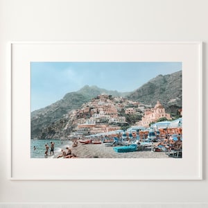 Strand Wand Kunst-Digital Download - Positano - Amalfi Küste