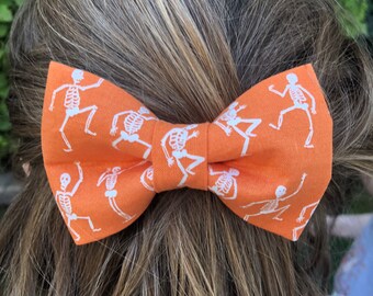 Skeleton with top hat hair bow Skeleton hair bow,