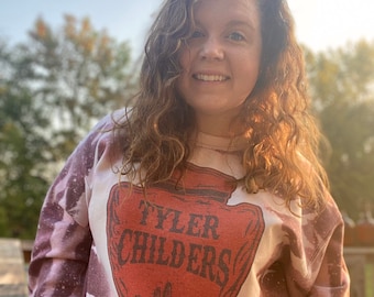 Tyler Childers Sweatshirt- Tyler Childers bleached sweatshirt- bleached Tyler Childers shirt- Tyler Childers tee