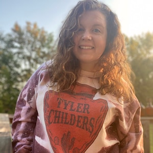 Tyler Childers Sweatshirt- Tyler Childers bleached sweatshirt- bleached Tyler Childers shirt- Tyler Childers tee