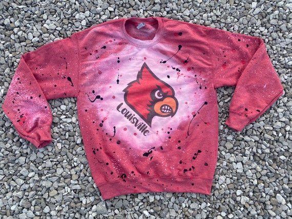 Louisville Cardinals Sweatshirt Louisville Cardinals Bleached 