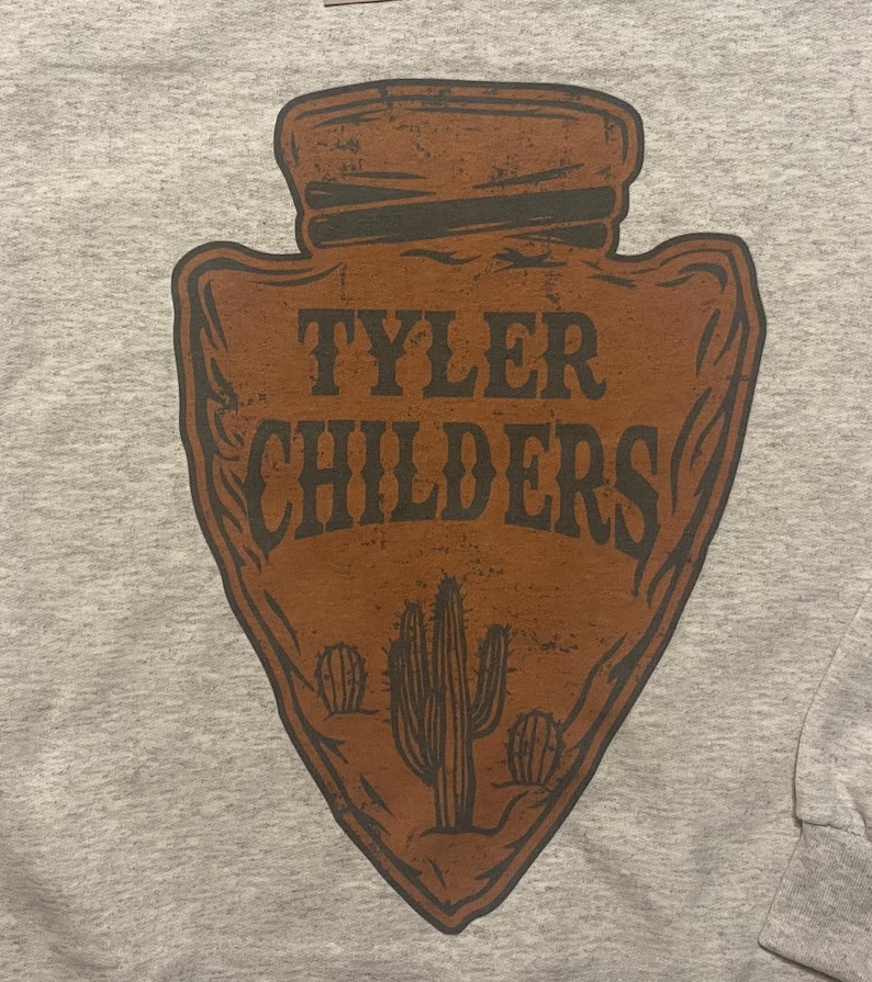 Tyler Childers shirt- Tyler Childers bleached t-shirt - bleached Tyler Childers shirt- Tyler Childers tee Ash (NOT BLEACHED)