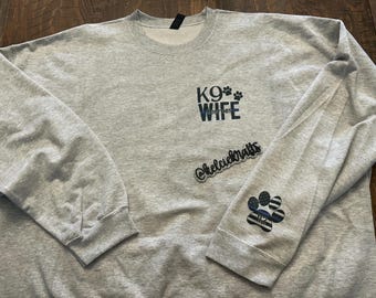 Police K9 Wife Sweatshirt- Police dog wife shirt- cop wife shirt- custom police office shirt