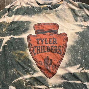 Tyler Childers shirt- Tyler Childers bleached t-shirt - bleached Tyler Childers shirt- Tyler Childers tee