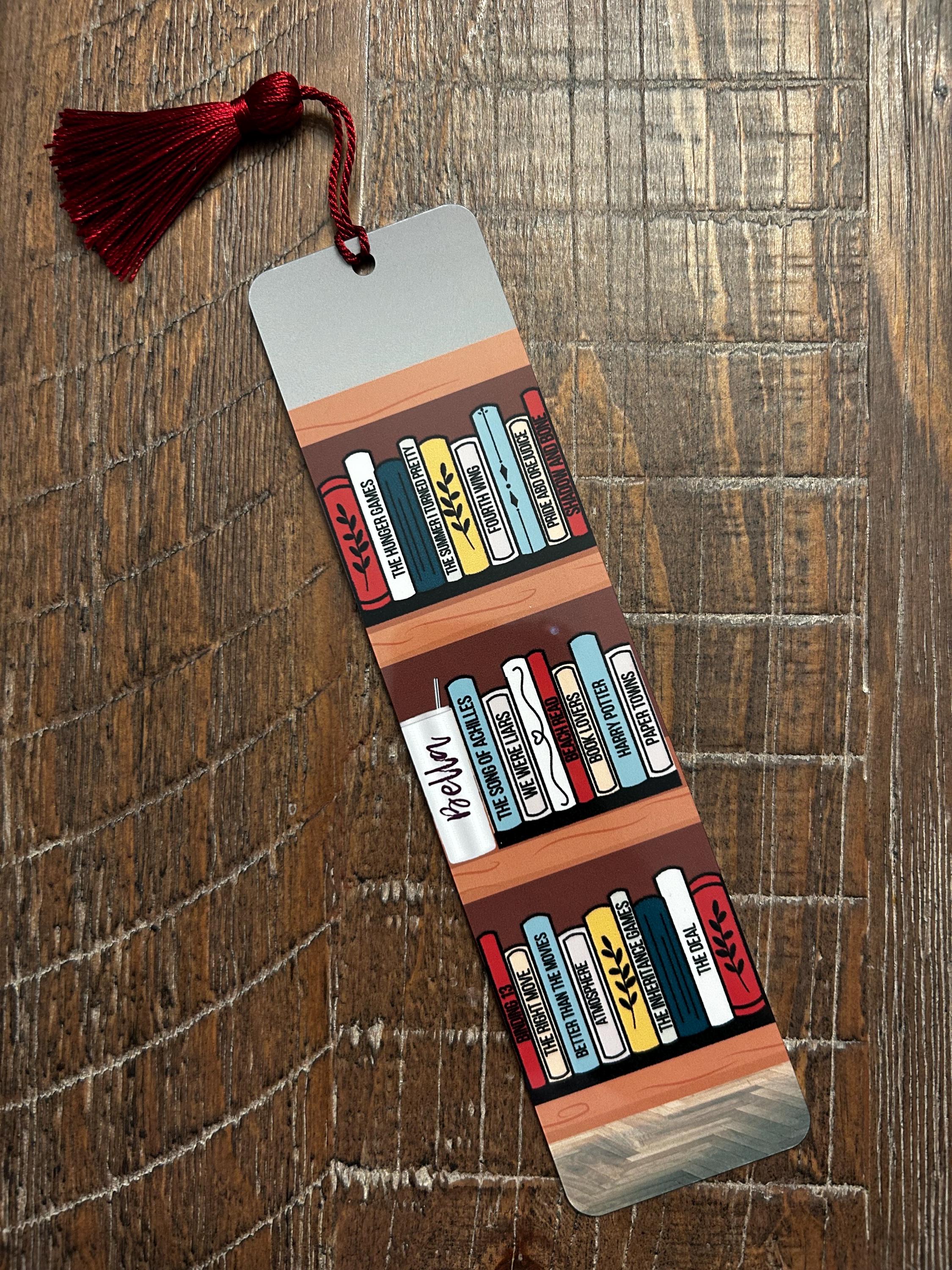 Custom Bookshelf Bookmark- Custom Bookmarks- Personalized Bookmarks ...