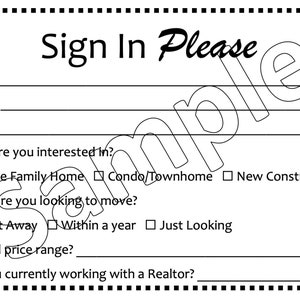 Sign In Card - Individuell - Neukunden - Keine Änderungen erforderlich - PDF - Download - Vorlage