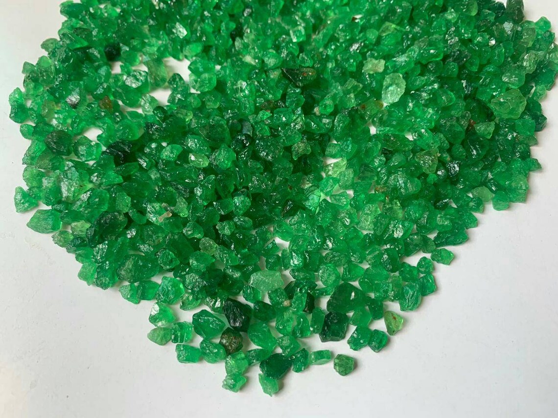 Natural Green Raw Gemstone Size 2 to 5 MM Stone for Etsy