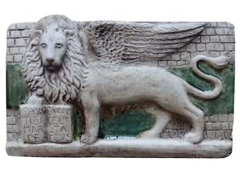 The Winged Lion of Saint Mark (Painted Ceramic)