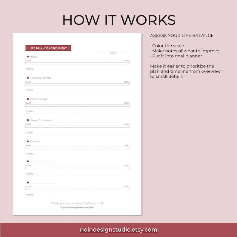 Undated 90-Day Goal Planner | Choose From 7 Colors - View #2