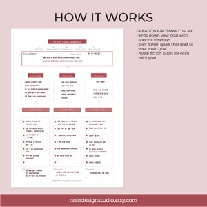 Printable, 90-day Goal Planner, 90 Day Tracker, Monthly Planner, Habit ...