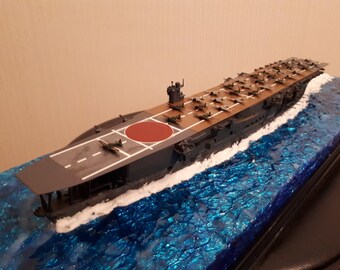 第二次世界大戦時の日本海軍の空母「加賀」とジオラマ - Etsy 日本