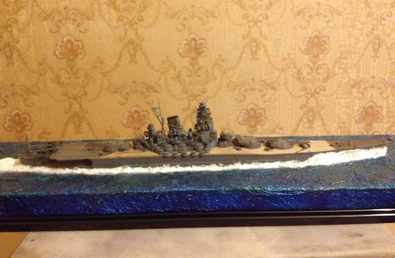 日本海軍第二次世界大戦の巡洋戦艦大和型ジオラマ - Etsy 日本