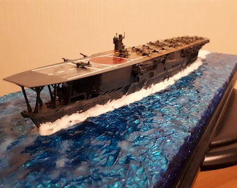 Japan WW2 Navy Kaga carrier with diorama