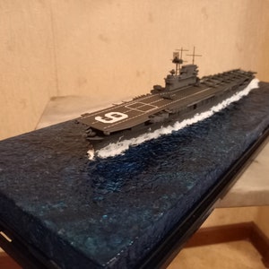 USS Enterprise (CV-6) carrier  with diorama