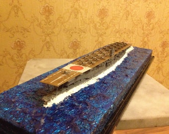 Japan WW2 Navy Akagi  carrier with diorama