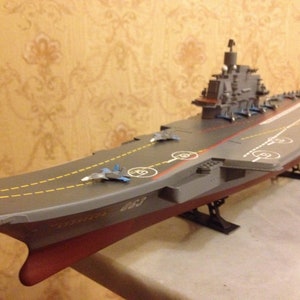 Soviet-Russian Admiral Kuznetsov aircraft carrier