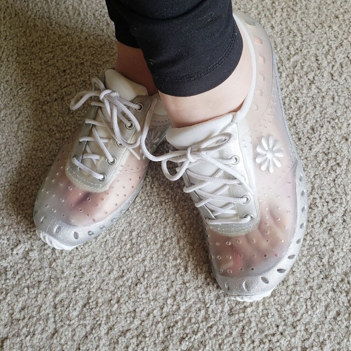 Vintage 90's Clear Jelly Sneakers Tennis Shoes | Etsy