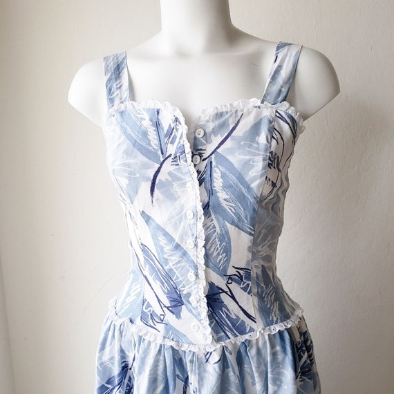Krist Gudnason 80s Prairie Dress Vintage Floral