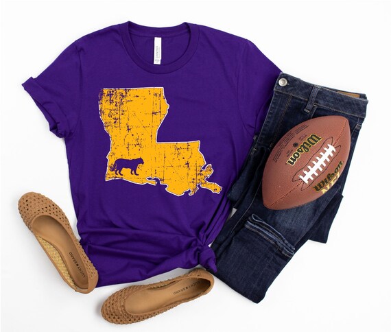 the state of football lsu shirt