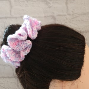 girls hair scrunchie, crochet ponytail, hair accessory