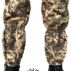 Ukrainian Army Gaiters mountains hiking military surplus UA Digital MM-14 60 cm protection of shins and shoes from water and dirt.