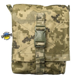 NIR mil-spek Ukrainian military bag for MRE and for M240/M249 box UA digital Laser cut Molle