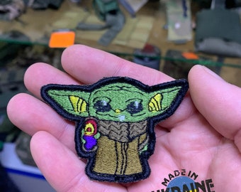 Ukrainian Army Morale Patch EMBROIDERED patch "MASTER YODA" star Wars