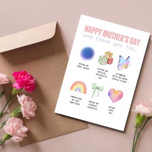 Tarjeta del Día de la Madre / Diseño imprimible / Mamá con necesidades educativas especiales / Mamá con autismo / Mamá con TDAH / Mamá con neurodivergencia