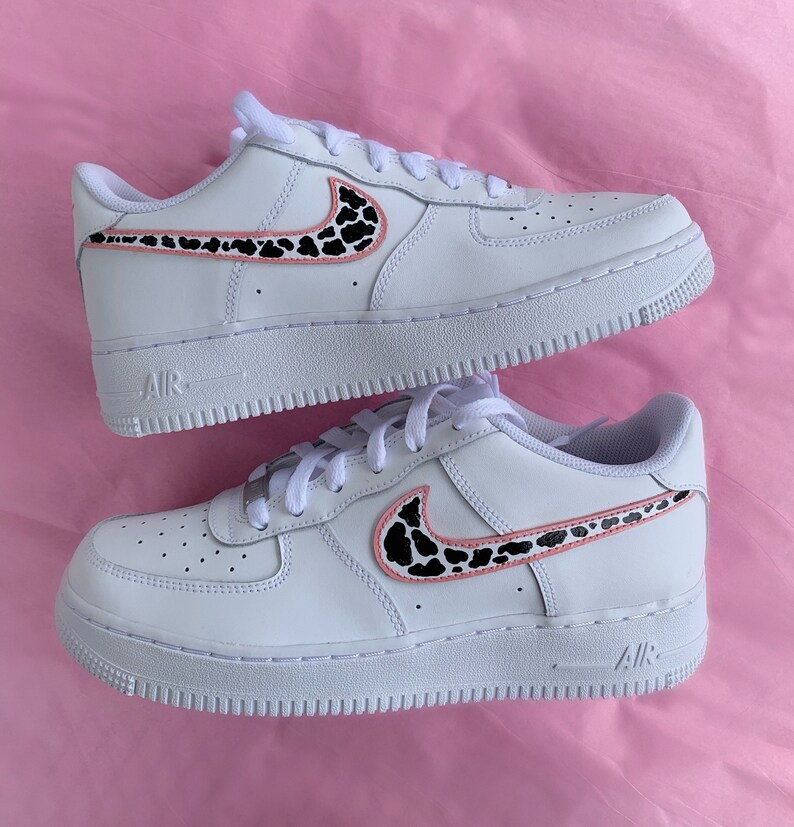 Custom Cow Print Nike Air Force 1s Shoes Hand Painted | Etsy