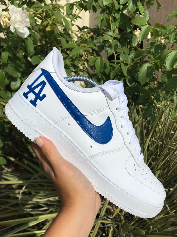 Custom Dodgers Af1s Hand-Painted 