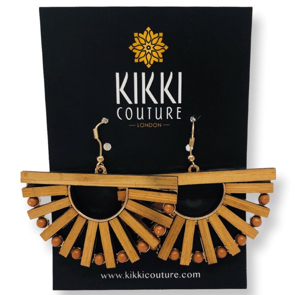 Bamboo Earrings Etsy