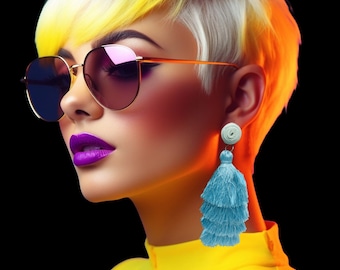 Colourful Tassel Earrings - Tassel Earrings - Colourful Earrings - Drop Earrings - Pretty Earrings - Fashion Earrings