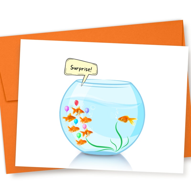 Fish Birthday Card - Etsy