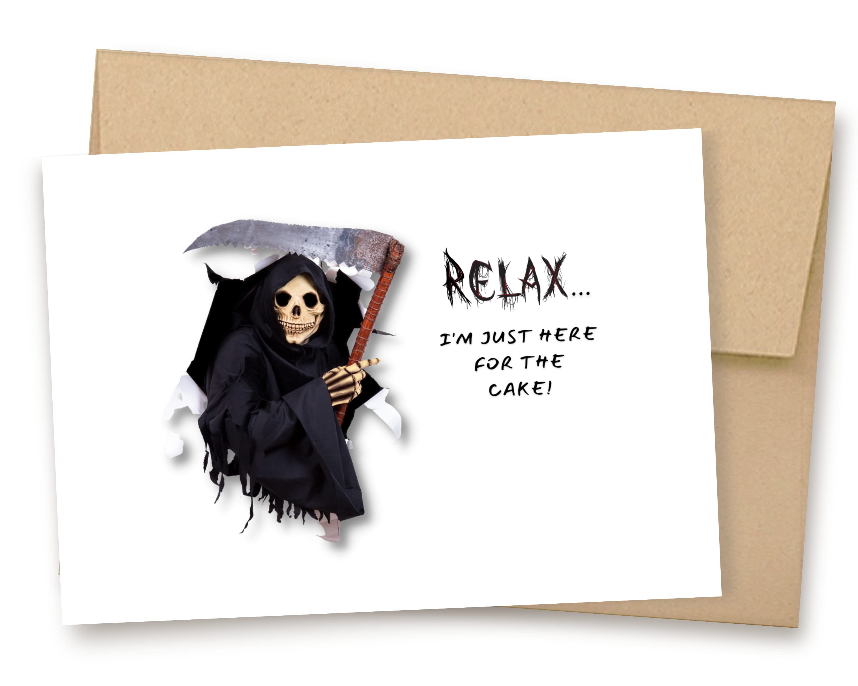 Grim Reaper Birthday Card Cheeky Birthday Card Dark Humor | Etsy