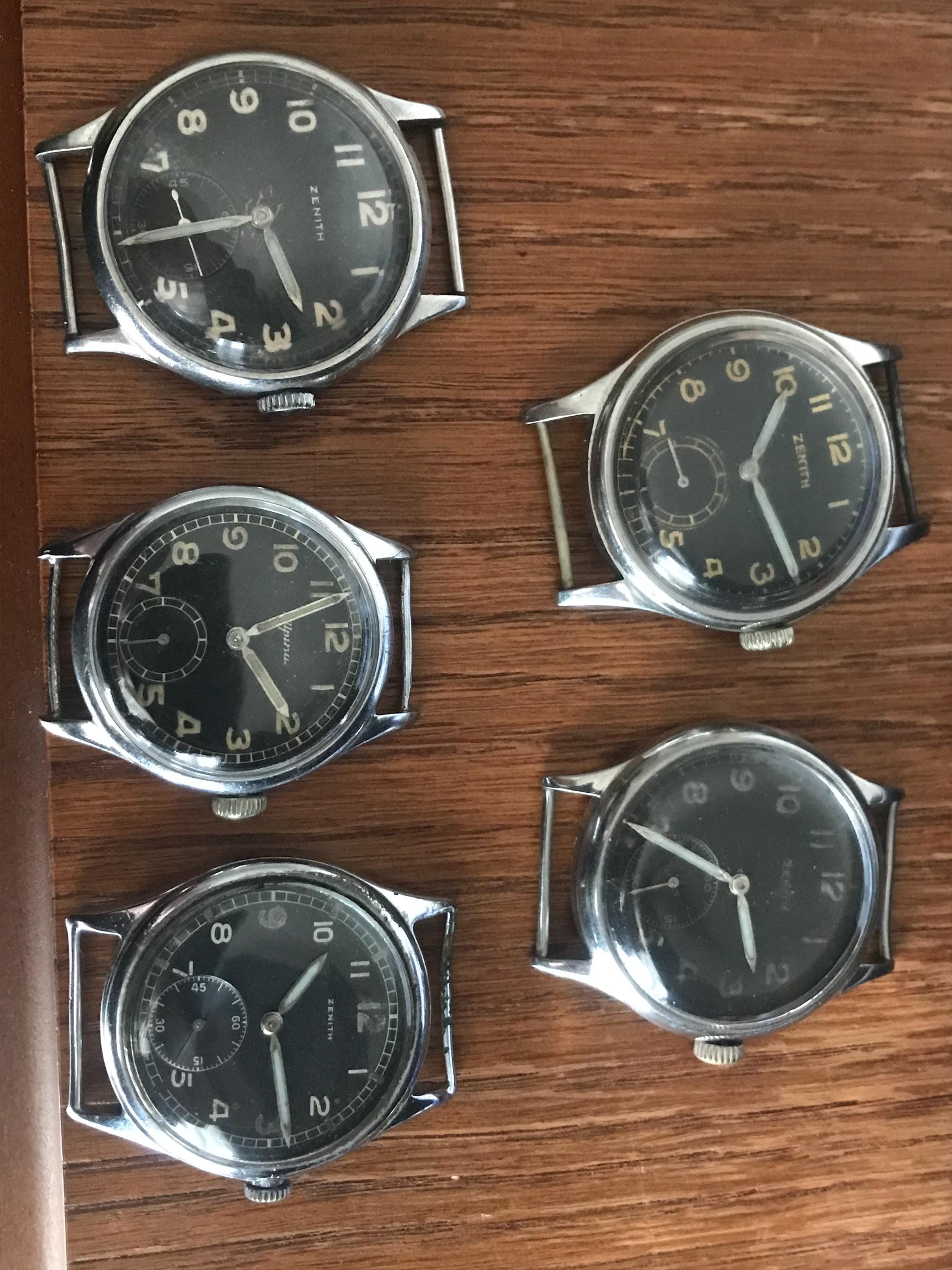 Zenith DH 1940 military watch WW2