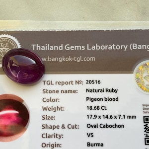 Natural ruby Burmese