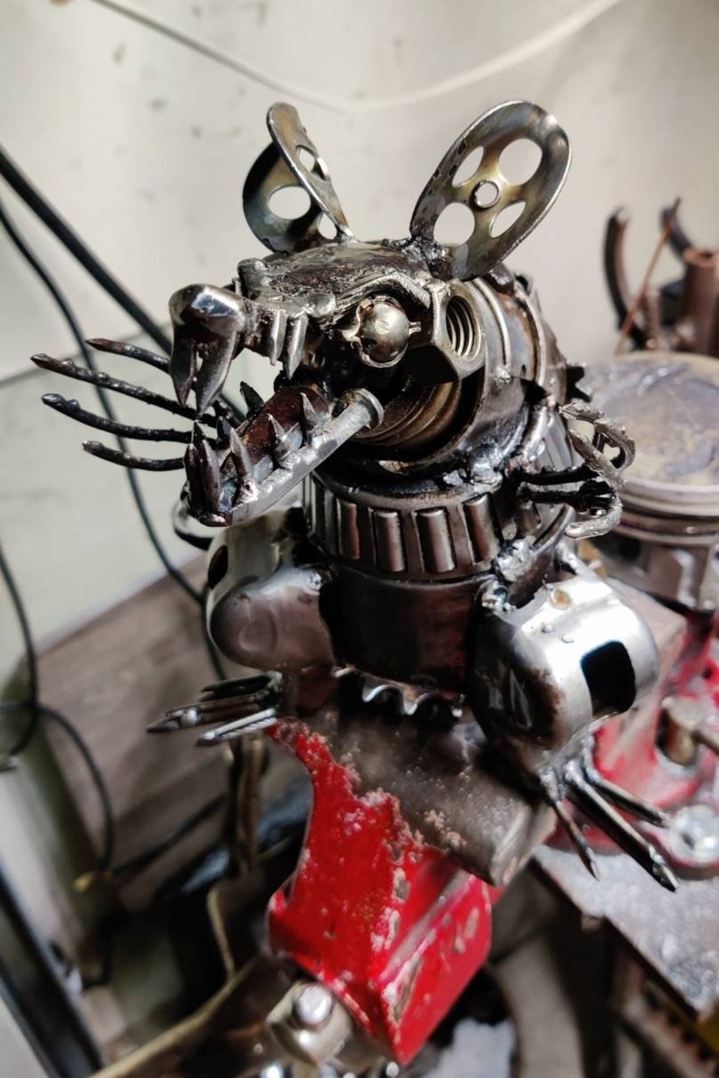 Rat Sculpture Metal Art Custom Made Etsy