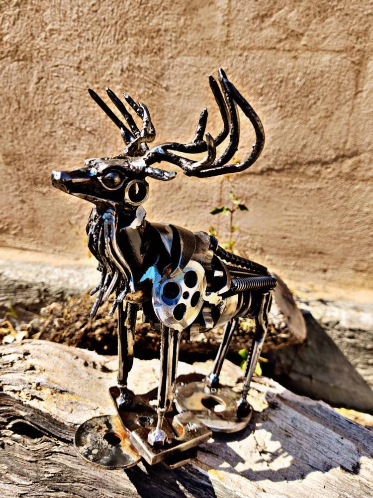 Scrap Metal Deer - Etsy