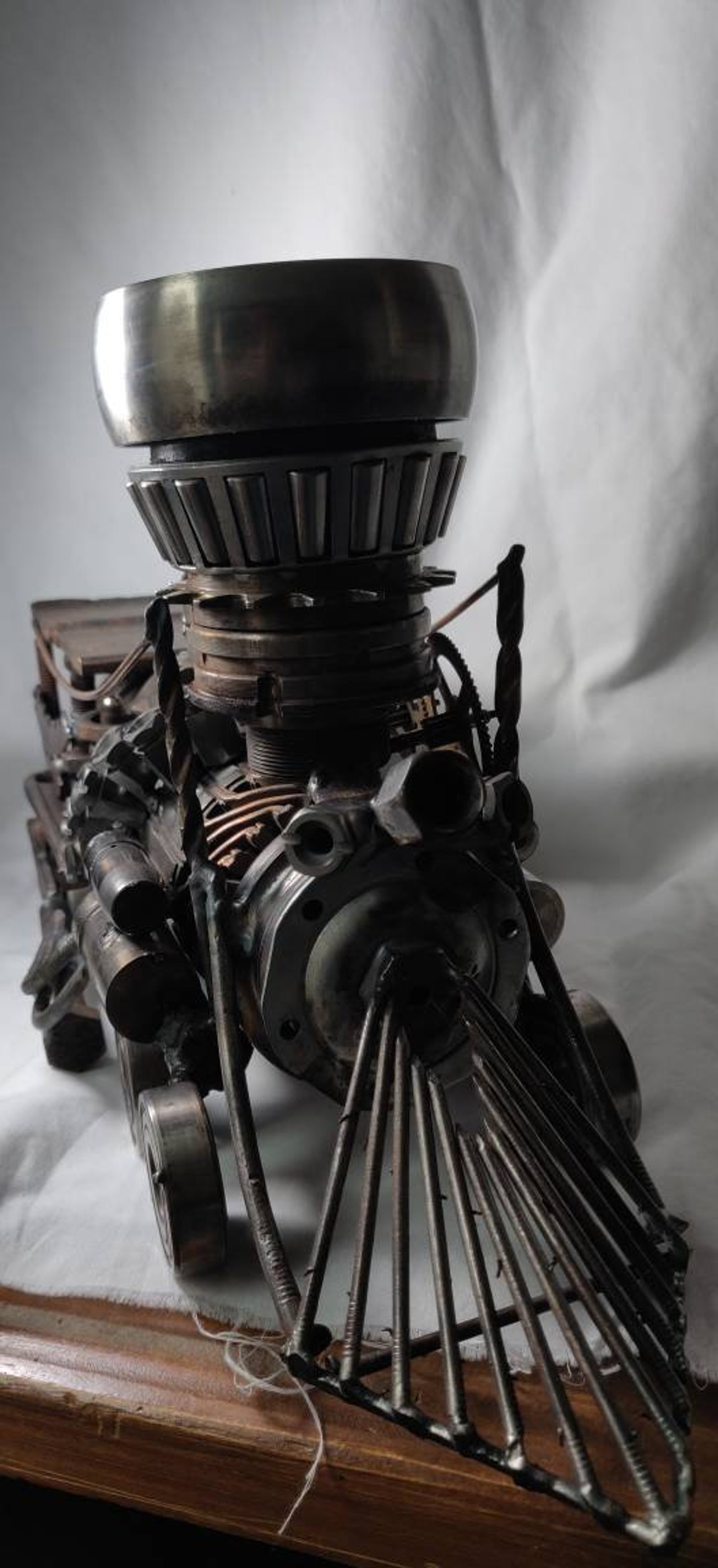 Steam Train Metal Art welded metal art steampunk train Etsy