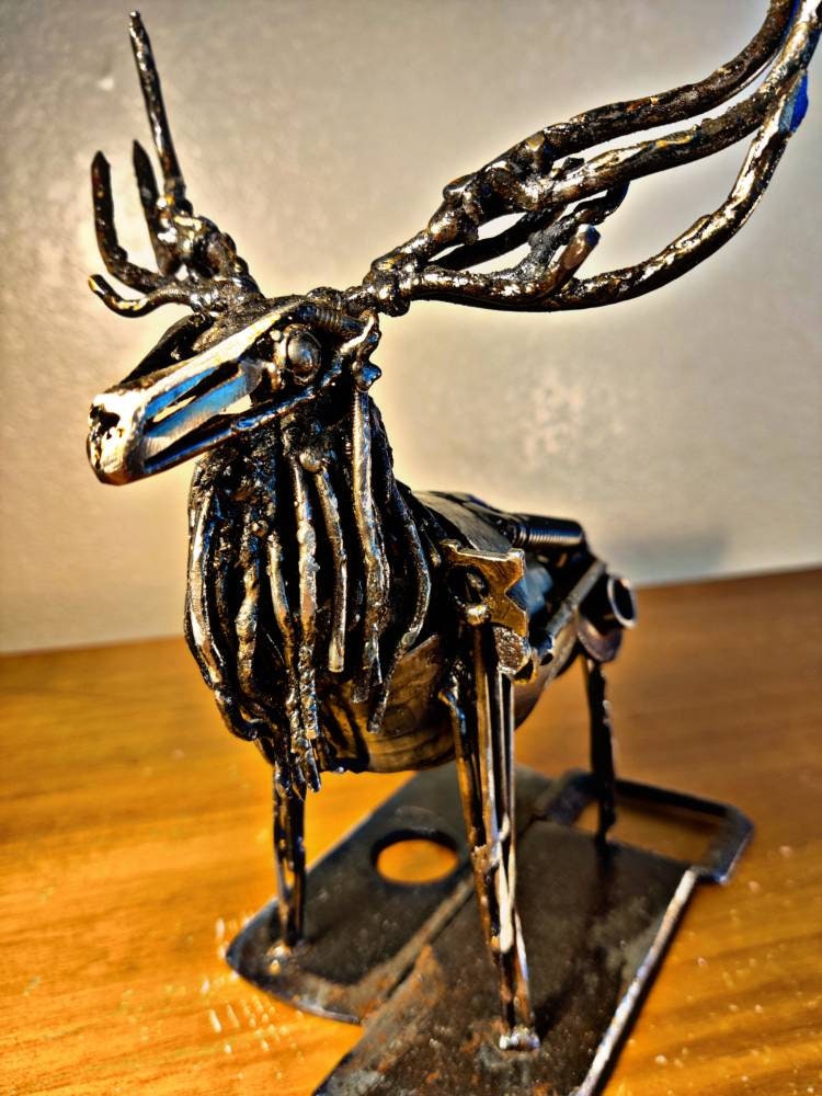 Scrap Metal Deer - Etsy