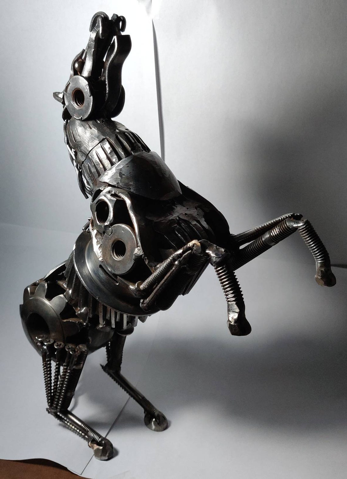 Welded Metal Horse Sculpture Metal art made in US Scrap Etsy