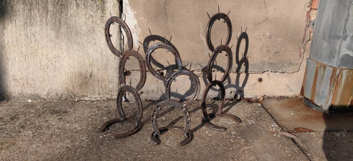 Horseshoe prickly pear cactus made from reclaimed horseshoes Etsy
